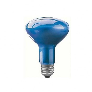 Лампа накаливания рефлекторная для растений (фито-лампа) Е27 75W синяя 50070 (Германия)