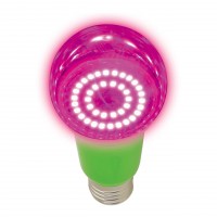 Лампа светодиодная для растений (UL-00004582) Uniel E27 15W прозрачная LED-A60-15W/SPSB/E27/CL PLP30GR