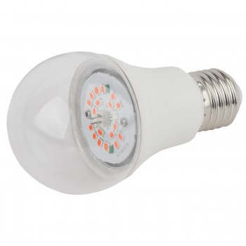 Лампа светодиодная для растений ЭРА E27 12W 1310K прозрачная FITO-12W-RB-E27-K (Россия)