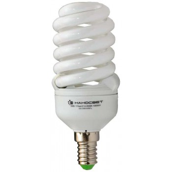 Лампа энергосберегающая Наносвет E14 20W 2700K матовая ES-SPU20/E14/827 E103 (Россия)
