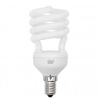Лампа энергосберегающая (01696) E14 15W 6400K спираль матовая CFL-S T2 220-240V 15W E14 6400K (Китай)